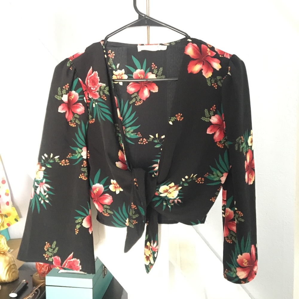 Floral Crop Blouse